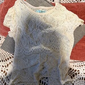 Maurices Ivory Lace Blouse